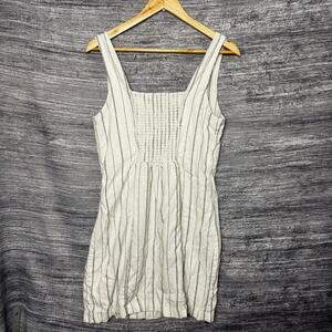 Old Navy Square Neck Linen Blend Mini Dress Size Large